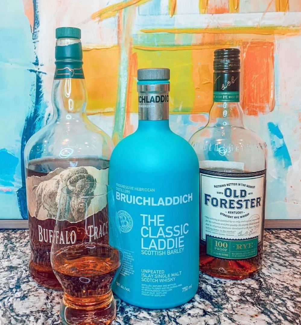 Laddi, The Old Bull - Buffalo Trace, Bruchladdich Classic and OF Rye