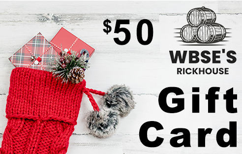 WBSE $50 Holiday card.